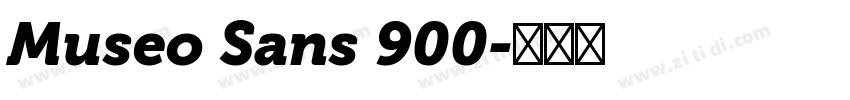 Museo Sans 900字体转换